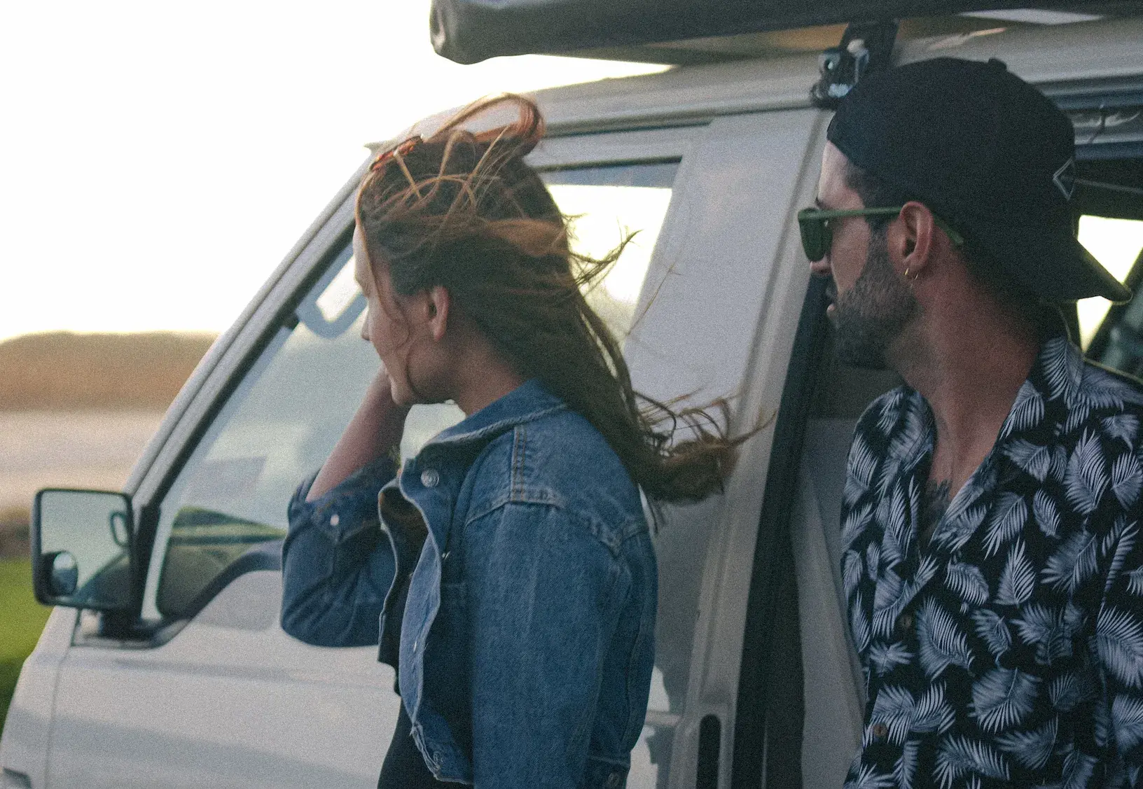 Sarah and James Mitchell in their Road Birdie campervan